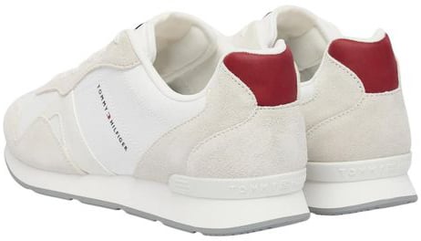 Tommy Hilfiger White Recycled Polyester Low Top Sneakers