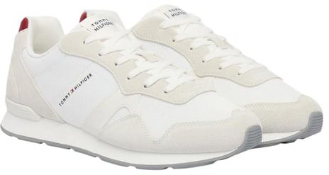 Tommy Hilfiger White Recycled Polyester Low Top Sneakers