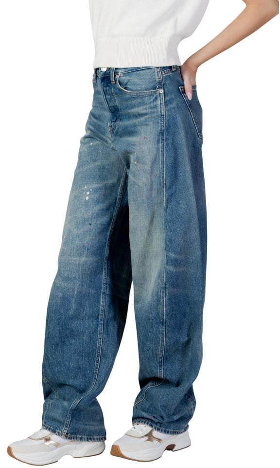 Tommy Hilfiger Jeans Blue Recycled Cotton Flared Jeans
