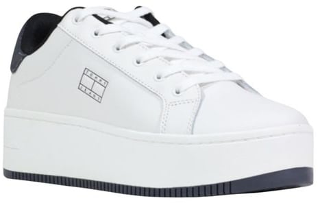 Tommy Hilfiger Jeans White Leather Chunky Sneakers