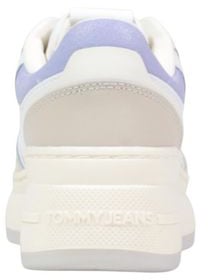 Tommy Hilfiger Jeans White Suede Leather Chunky Sneakers