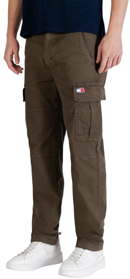 Tommy Hilfiger Jeans Green Recycled Cotton Cargo Pants