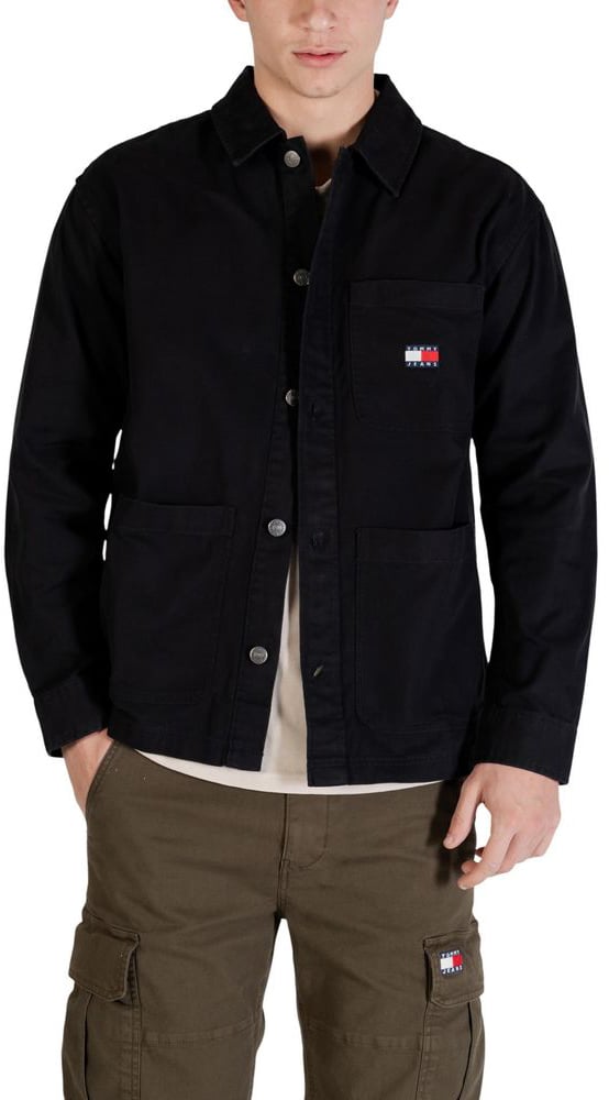 Tommy Hilfiger Jeans Black Recycled Cotton Jacket