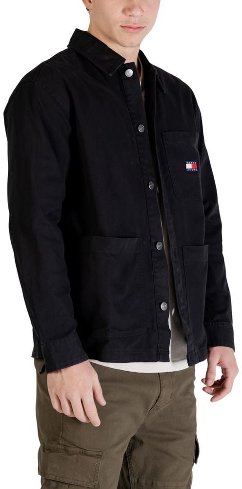 Tommy Hilfiger Jeans Black Recycled Cotton Jacket