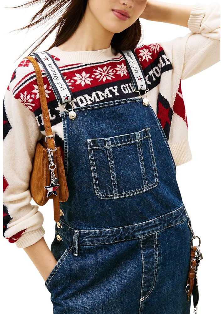 Tommy Hilfiger Jeans Blue Cotton Jumpsuit