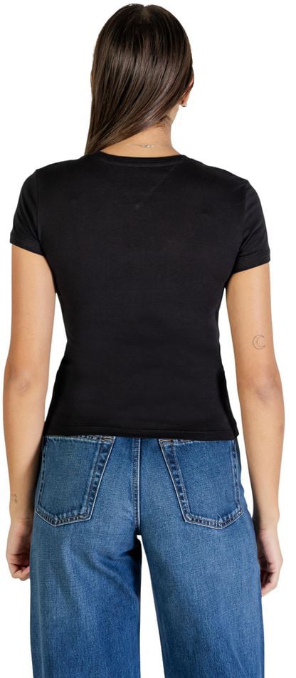 Tommy Hilfiger Jeans Black Recycled Cotton T-Shirt