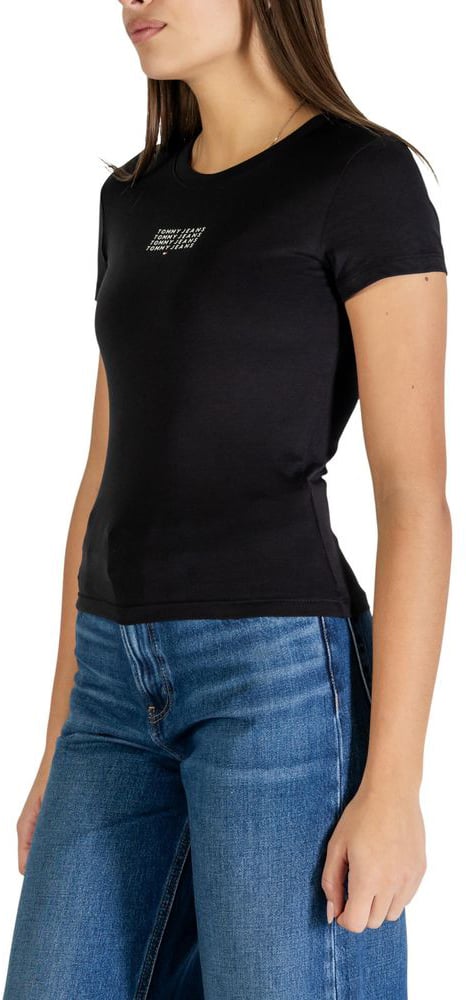 Tommy Hilfiger Jeans Black Recycled Cotton T-Shirt