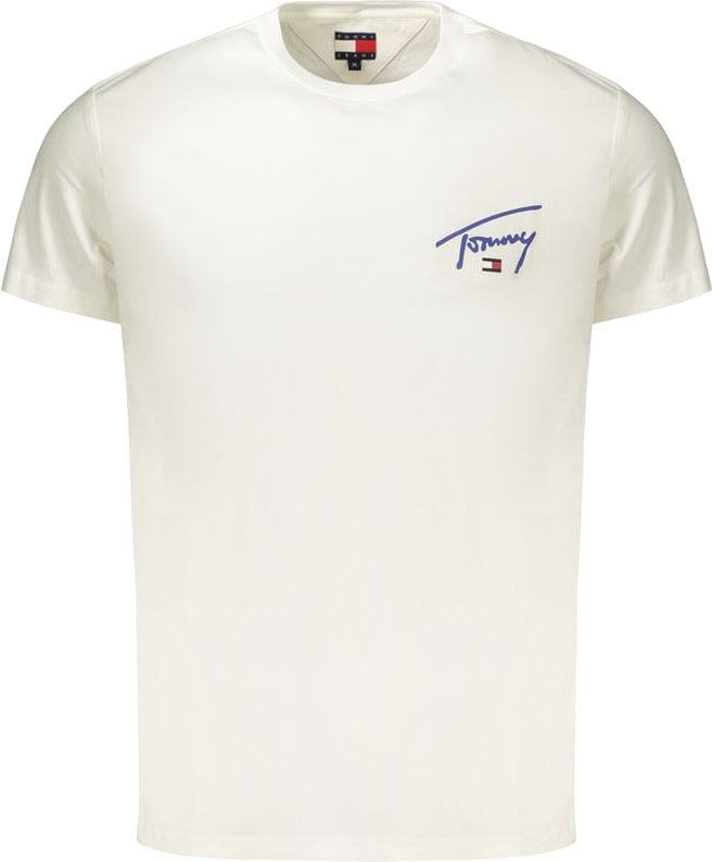 Tommy Hilfiger White Cotton Men's T-Shirt
