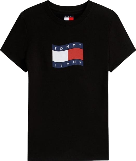 Tommy Hilfiger Jeans Black Recycled Cotton T-Shirt