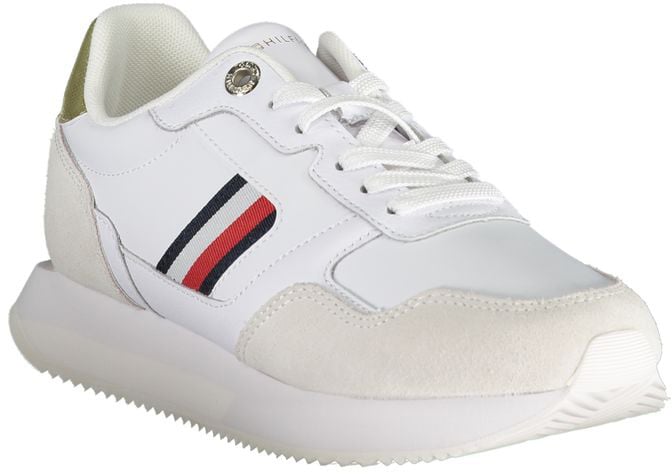 Tommy Hilfiger White Polyester Sneaker