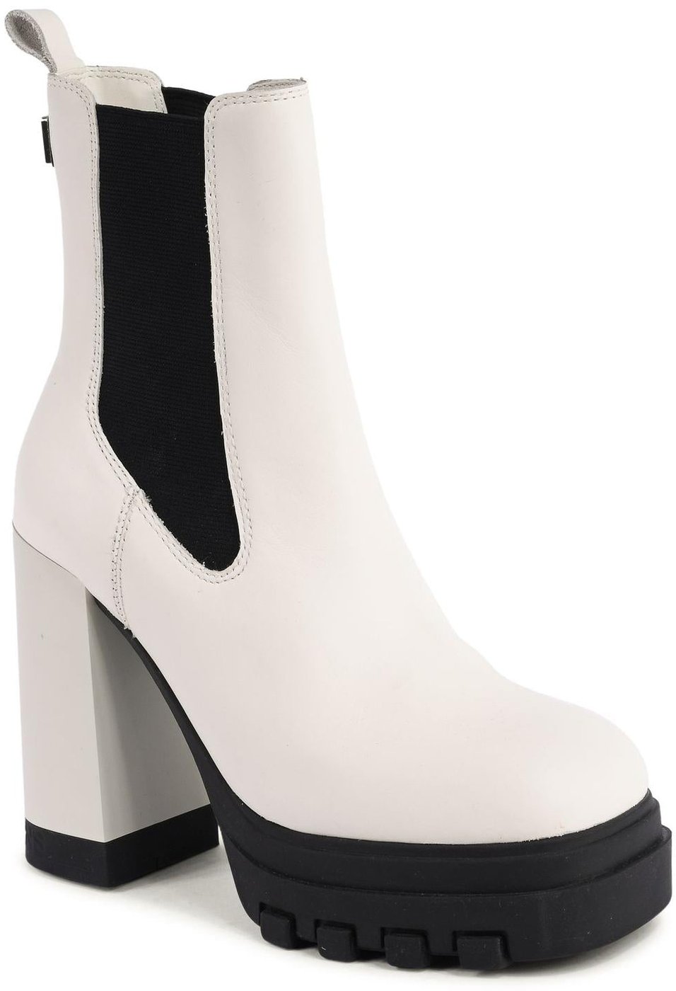 Tommy Hilfiger White Leather Ankle Boots