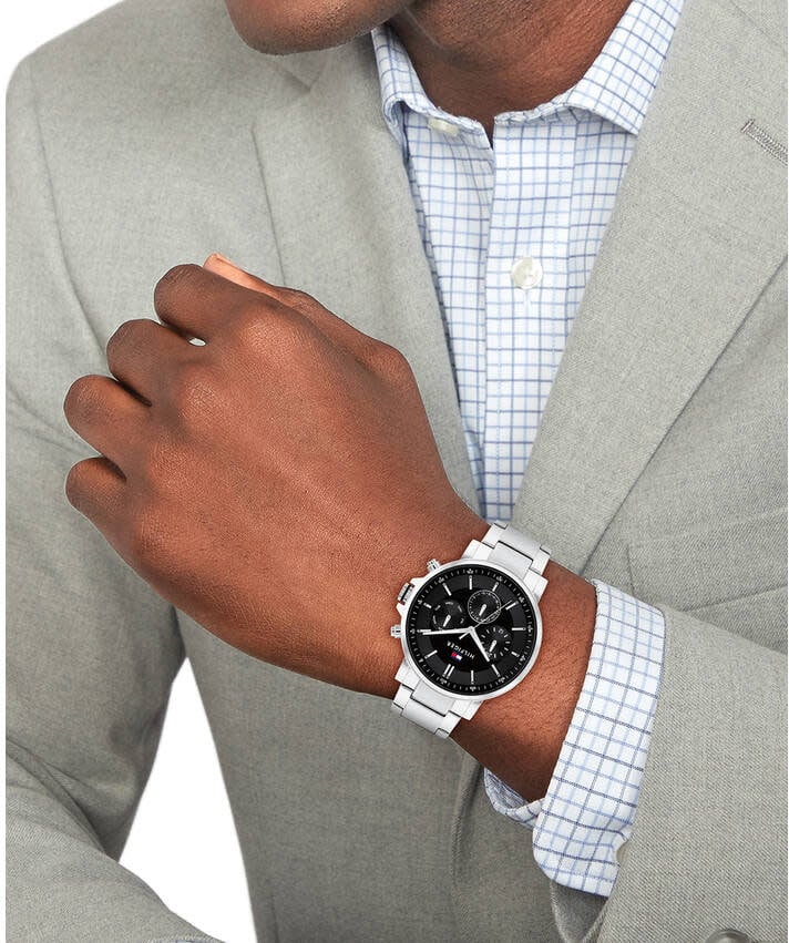 Tommy Hilfiger TH1710667 Horloge Heren Zilverkleurig 44mm