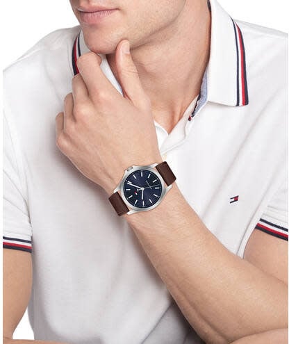 Tommy Hilfiger TH1710669 Horloge Heren Bruin 43mm