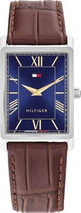 Tommy Hilfiger Horloge TH1710771 Ben Staal Quartz met Bruine Leren Horlogeband 40 x 25.5mm