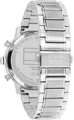 Tommy Hilfiger Horloge TH1710797 Kane Staal Quartz met Blauwe Wijzerplaat 42mm