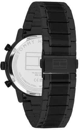 Tommy Hilfiger Horloge TH1710799 Kane Staal met Zwarte Coating Quartz 42mm