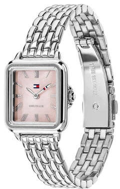 Tommy Hilfiger TH1782914 Mia Staal Quartz met Roze Parelmoeren Wijzerplaat 24x22.5mm