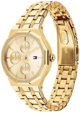 Tommy Hilfiger Horloge TH1782937 Machenzie Staal met Geelgouden Plating Quartz 34mm