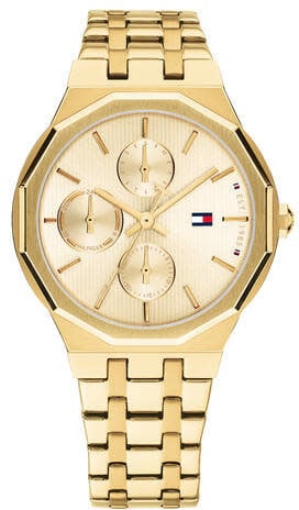 Tommy Hilfiger Horloge TH1782937 Machenzie Staal met Geelgouden Plating Quartz 34mm
