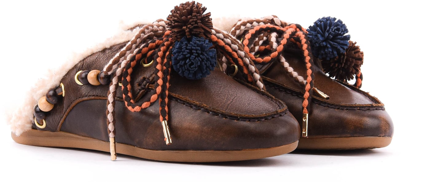 Blanche Accesoires Brown Leather