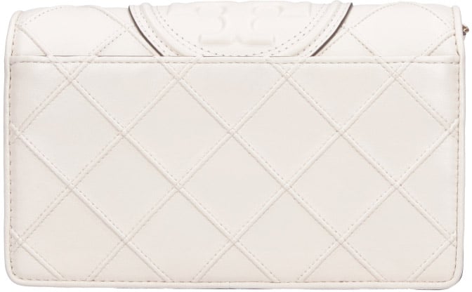 Cream Fleming Quilted Leather Wallet