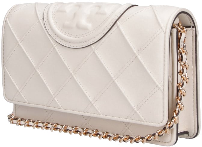 Cream Fleming Quilted Leather Wallet