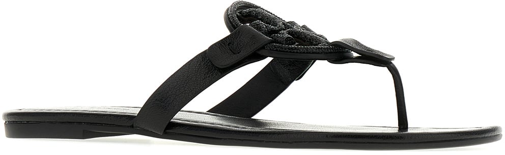 Tory Burch Black leather Miller sandals