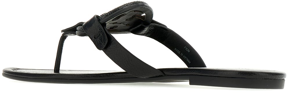 Tory Burch Black leather Miller sandals