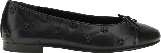 Cap-Toe Bunny Knot Leather Flats