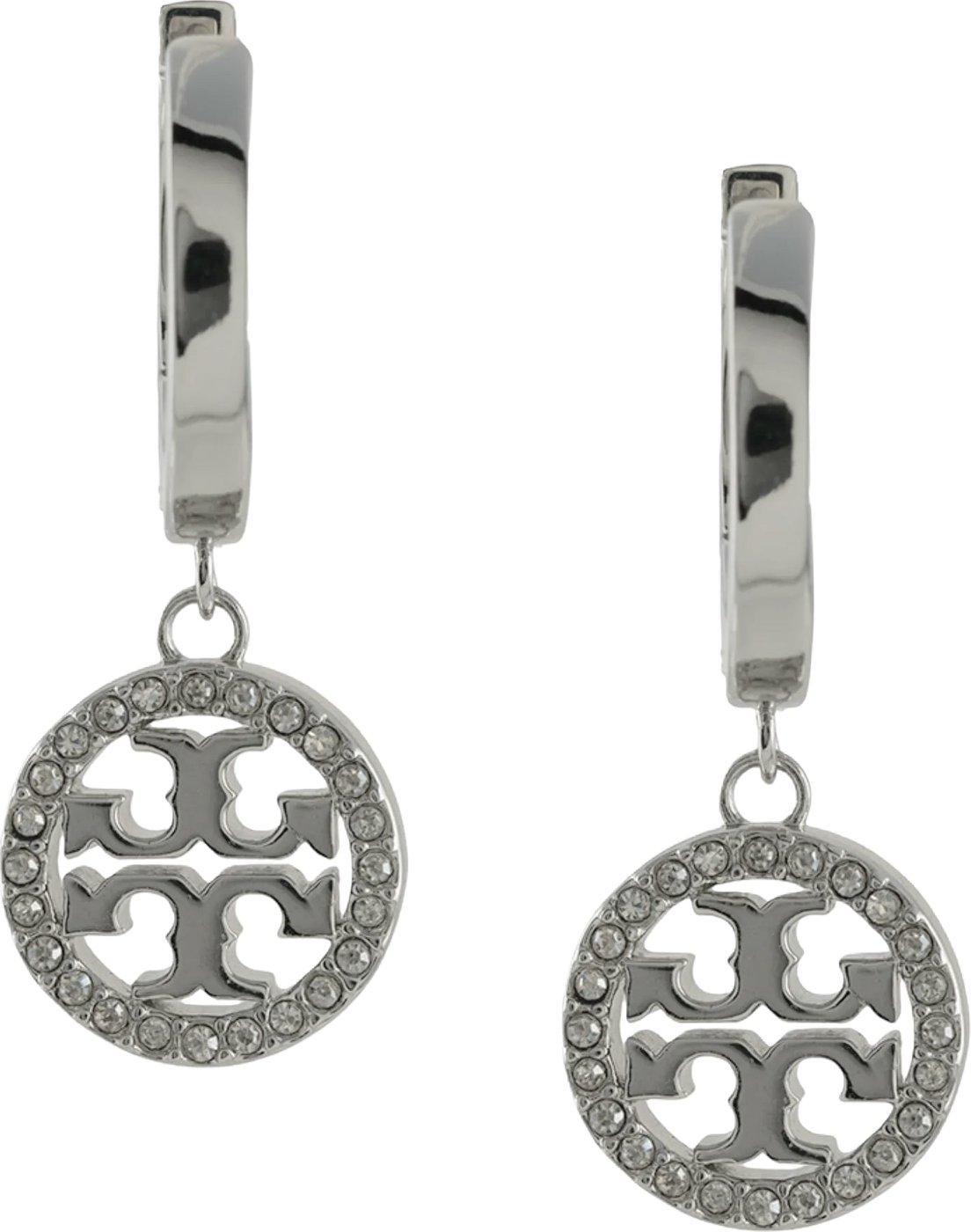 Tory Burch Silver Brass Earrings