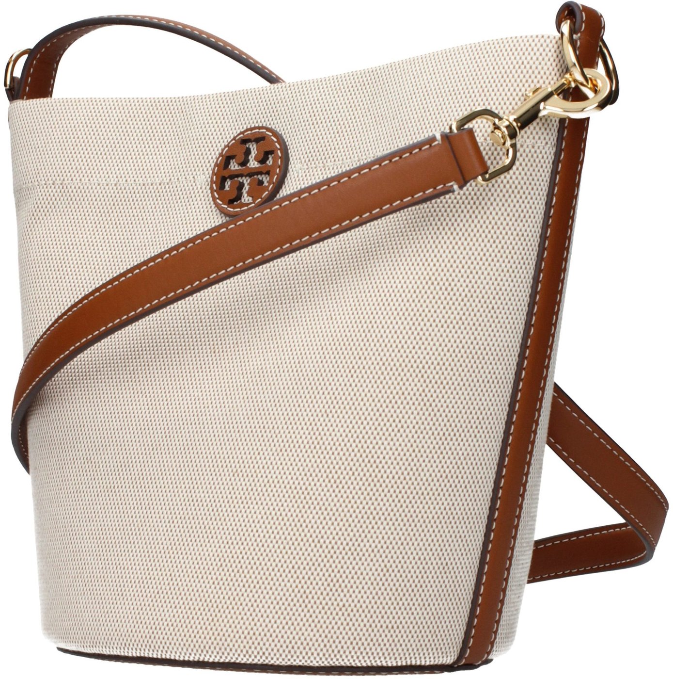 Tory Burch Beige Fabric Crossbody Bag