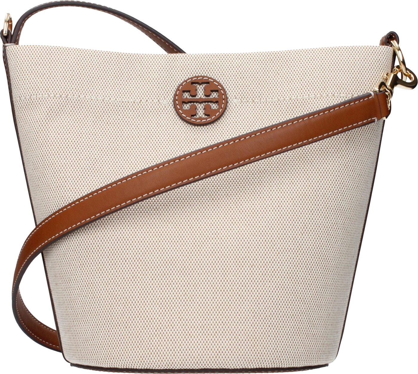 Tory Burch Beige Fabric Crossbody Bag