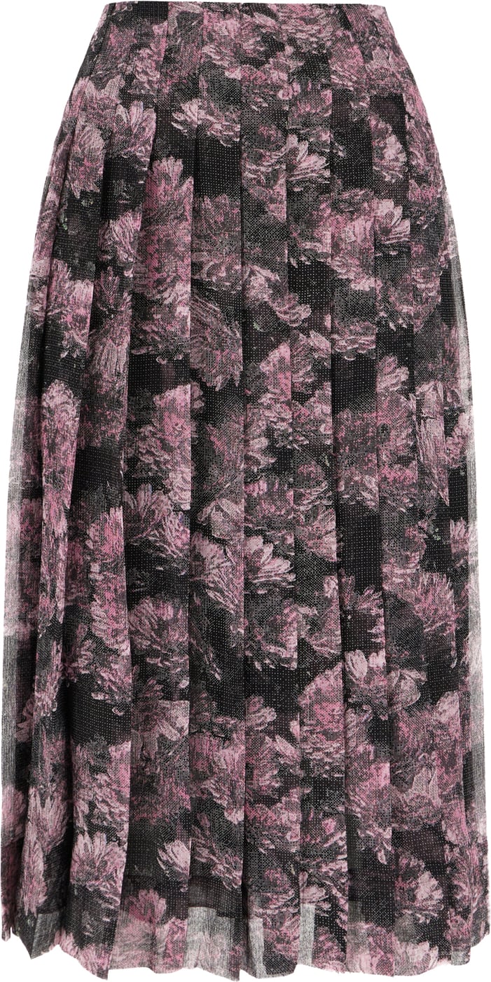 Tory Burch Printed silk midi-length skirt
