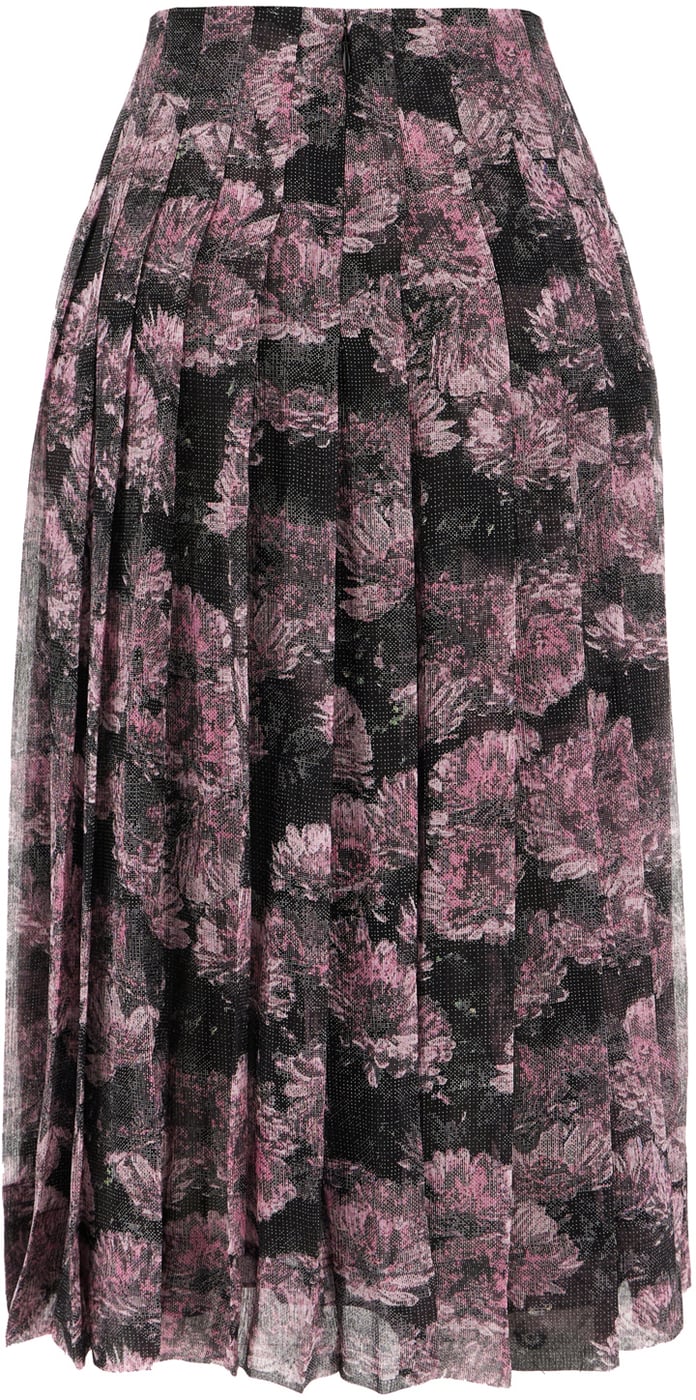 Tory Burch Printed silk midi-length skirt