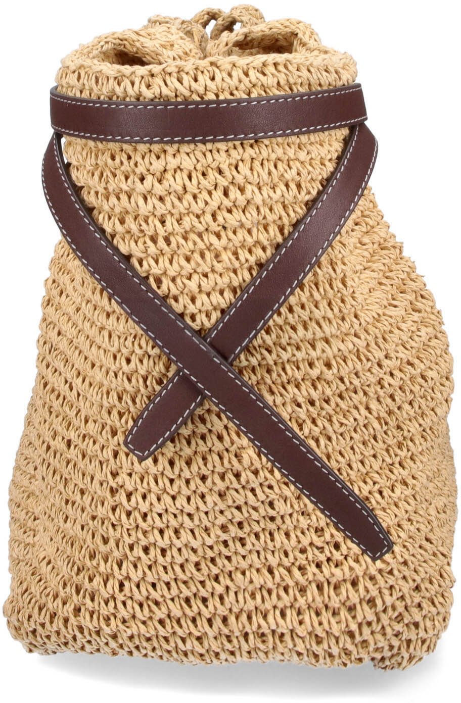 Romy Straw Tote with Leather Trim and Spacious Interior