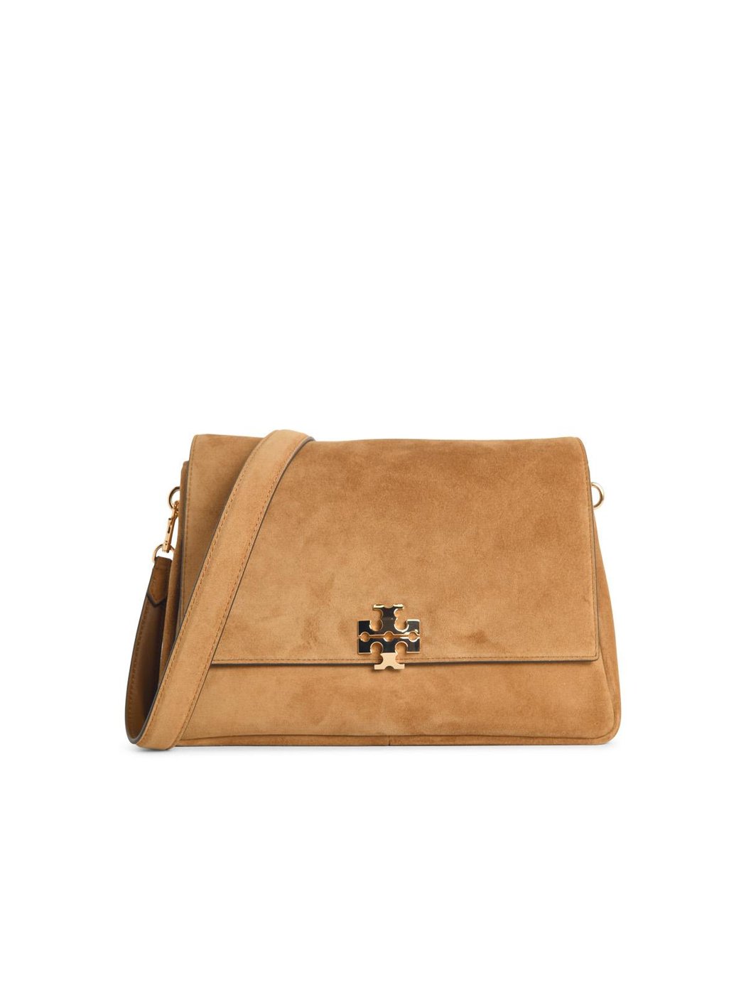 Toffee 'Charlie' Medium Suede Shoulder Bag