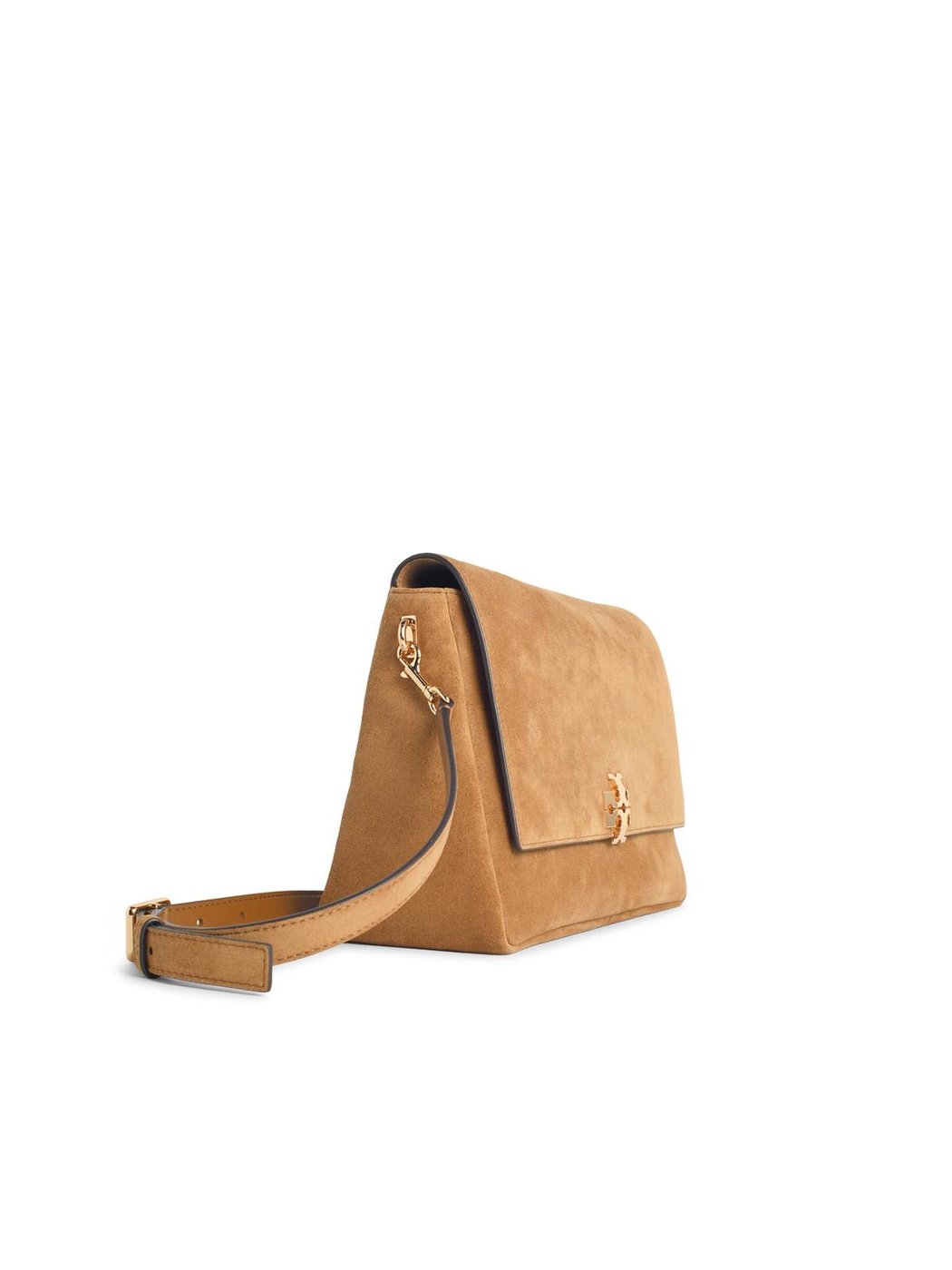 Toffee 'Charlie' Medium Suede Shoulder Bag