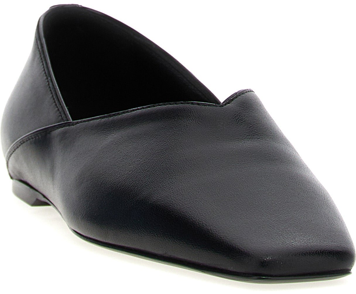 TOTEME Black Calfskin Ballet Flats