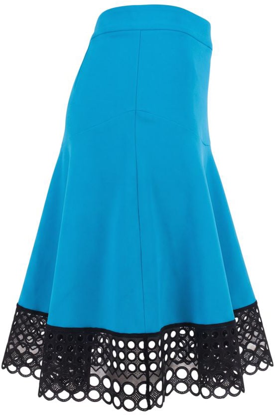 Trussardi Blue Acetate Women Skirt