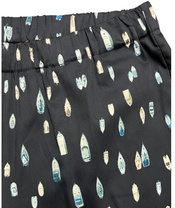 Trussardi Blue Cotton Women Pants