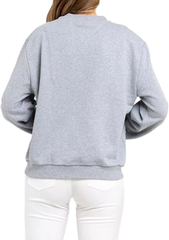 Trussardi Gray Cotton Women Sweatshirt