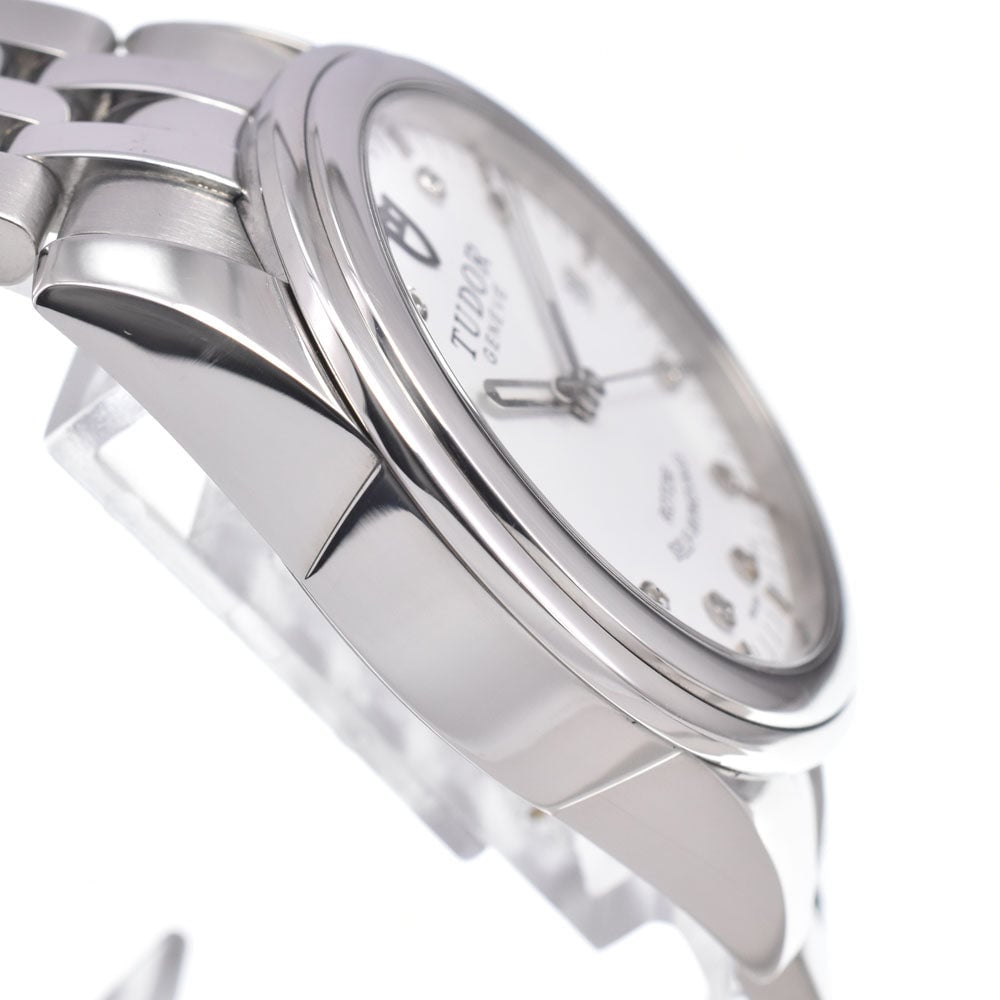 Tudor Style Date Automatic Stainless Steel with Diamonds 38