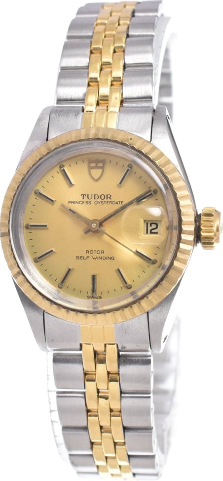 Tudor Princess Oyster Date Automatic Stainless Steel and 18K Yellow Gold 25