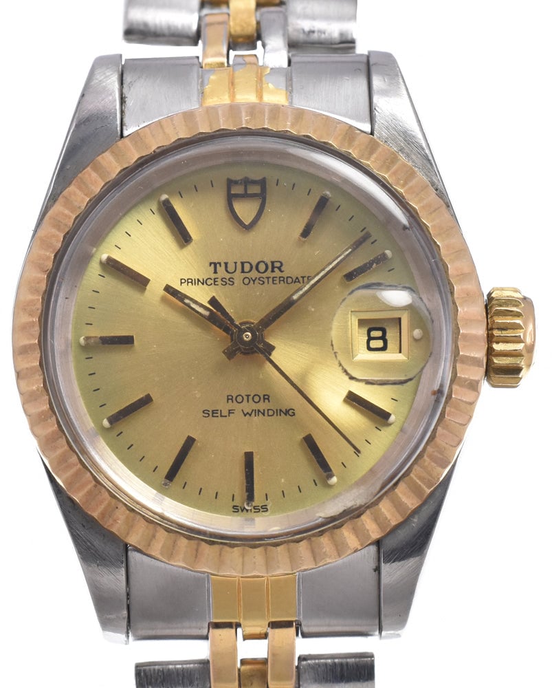 Tudor Princess Oyster Date Automatic Stainless Steel and 18K Yellow Gold 25
