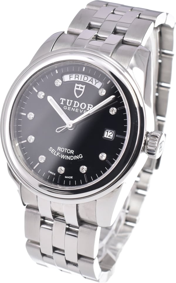 Tudor Glamour Day Date Automatic Stainless Steel with Diamonds 39