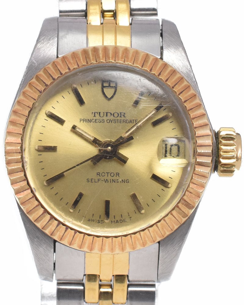 Tudor Princess Oyster Date Automatic Stainless Steel and 18K Yellow Gold 25