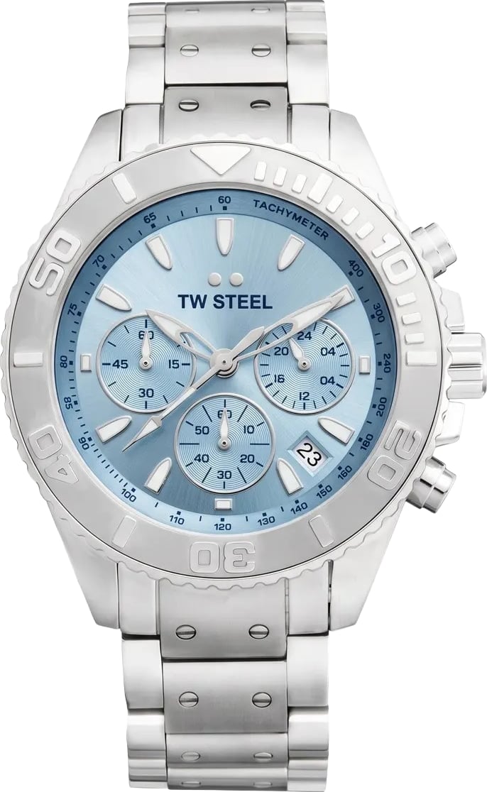 TWVA10 Vanceur Diver Ice Blue chronograaf horloge