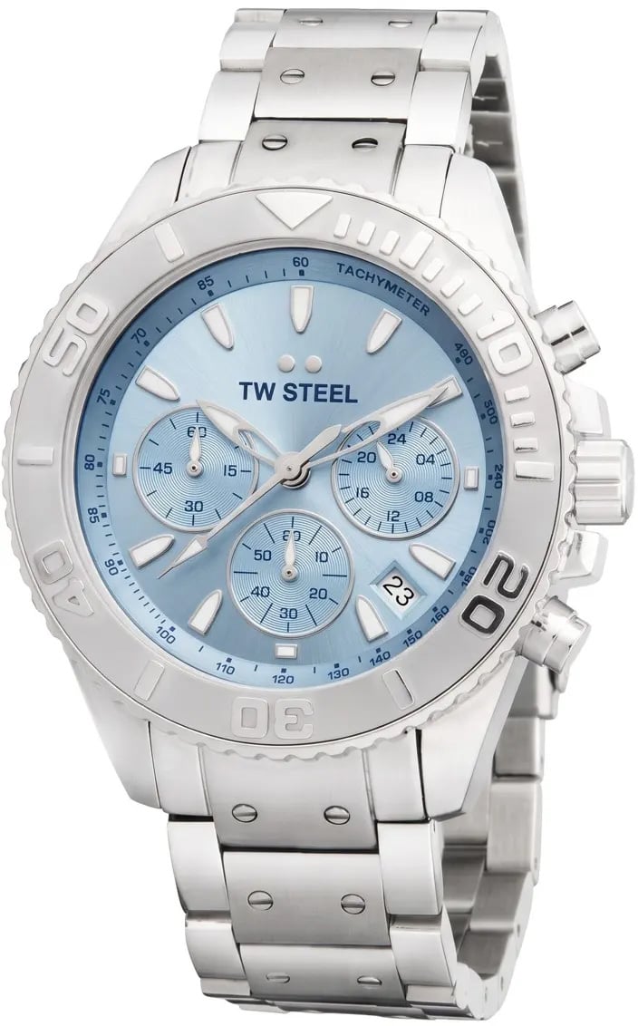 TWVA10 Vanceur Diver Ice Blue chronograaf horloge