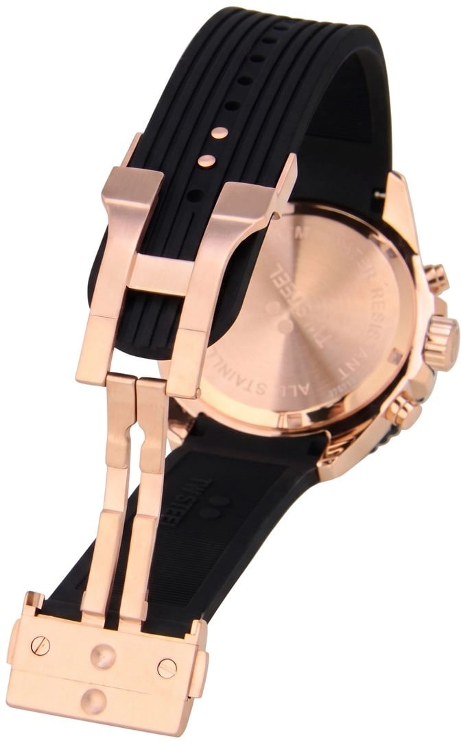 TWVA11 Vanceur Diver Rose Noir chronograaf horloge