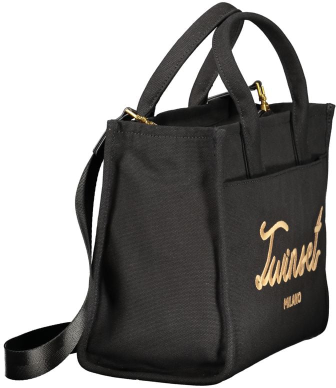 Twinset Nero Cotton Women Tote